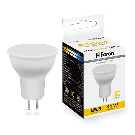 Лампа светодиодная Feron LB-760 MR16 G5.3 11W 175-265V 2700K - фото