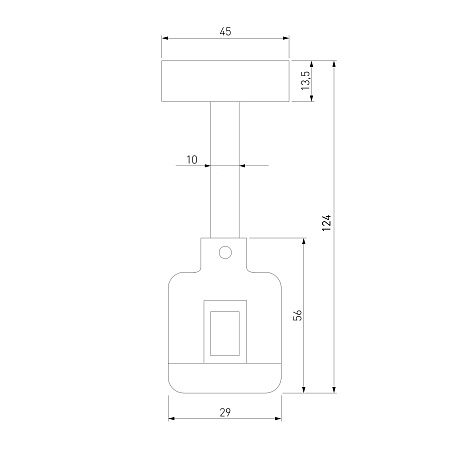 Esthetic Magnetic Декоративная стойка с коннектором 124 мм 85145/00 Elektrostandard - фото