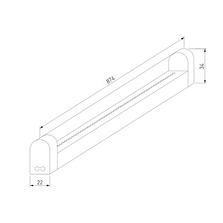 Светильник стационарный светодиодный Led Stick 18 Вт 6500К 90 см 55001/LED Elektrostandard - фото