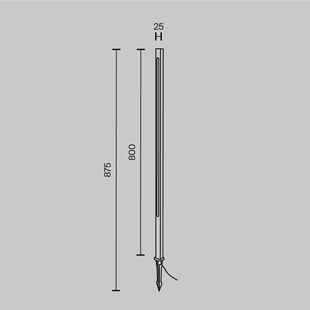 Ландшафтный светильник Outdoor Pole O440FL-L12GF3K - фото