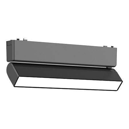 Магнитный трековый светильник Черный LED 1*10W 4000K 530Lm Ra>90 IP20 L230xW26xH81 48V ST676.446.10 - фото