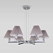 Подвесной светильник Eurosvet 60136/6 хром/серый - фото
