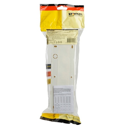 Розетка 4-местная с/з открытой установки, STEKKER, 250В, 16А, IP20, серия София, белый, MST16-14-01 - фото