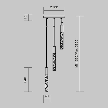 Подвесной светильник Maytoni MOD328PL-L9BS3K - фото