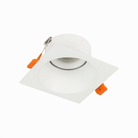 Св-к встр. Белый GU10 1*50W L103xW103xH52 220V Без ламп ST207.518.01 - фото