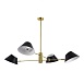 Светильник подвесной Латунь/Черный, Белый E14 4*60W SLE1253-343-04 - фото