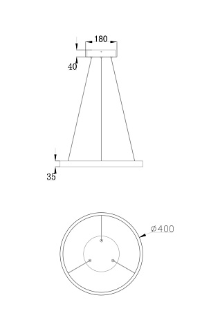 Подвесной светильник Maytoni Rim MOD058PL-L22W4K - фото