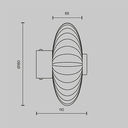 Настенный светильник (бра) Maytoni Amulet MOD555WL-L4CH4K - фото