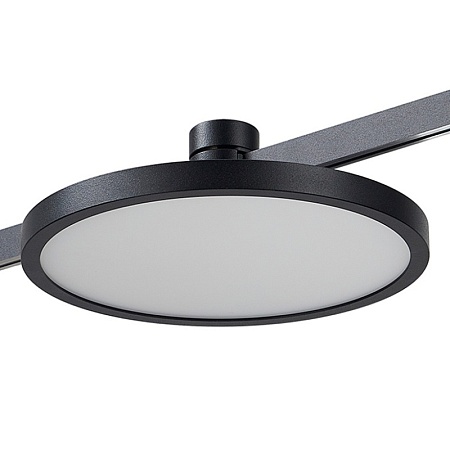 Магнитный трековый светильник FARM Черный LED 1*10W 3000K 500Lm Ra80 120 IP20 D168xH54 ST818.406.12 - фото