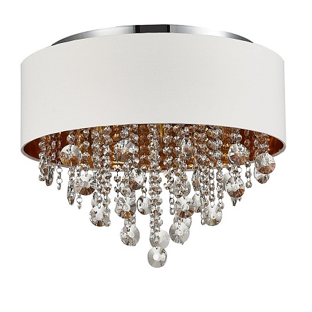 Светильник потолочный ST-Luce Хром/Белый, Золотистый, Прозрачный E14 6*40W SL1350.502.06 - фото