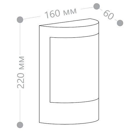 Светильник садово-парковый Feron DH0704,на стену, 2*GU10 230V, черный - фото