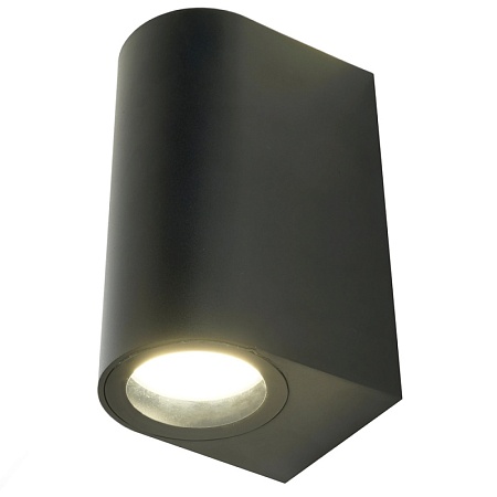 Светильник садово-парковый Feron.ONE DH015-P, на стену, 2*GU10 220-240V, черный пластик - фото