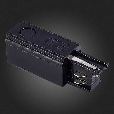 Левый Токоподвод для трехфазного шинопровода ST-Luce Черный ST030.409.10L - фото