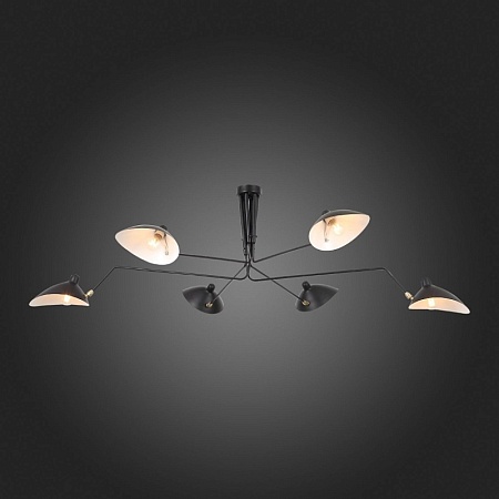 Люстра потолочная ST-Luce Черный/Черный, Белый E27 6*60W SL305.402.06 - фото