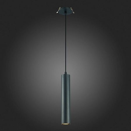 Встраиваемый подвесной светильник Черный GU10 1*50W IP20 D54xH290 220V Без ламп ST151.408.01 - фото