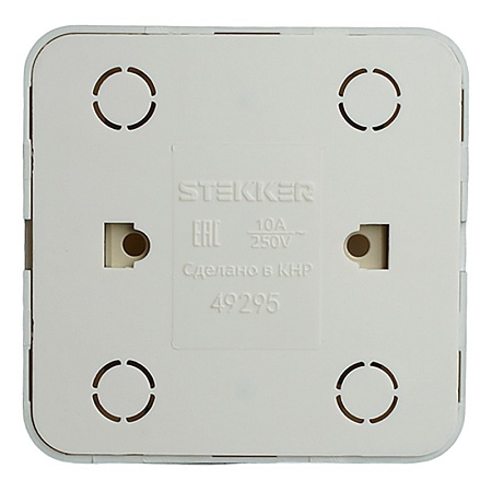 Выключатель открытой установки 2-клавишный с индикатором, STEKKER, 250В, 10А, IP20, серия София, черный матовый, MSW10-21-05 - фото