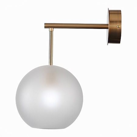 Бра ST-Luce Латунь/Белый E27 1*40W SL1133.501.01 - фото