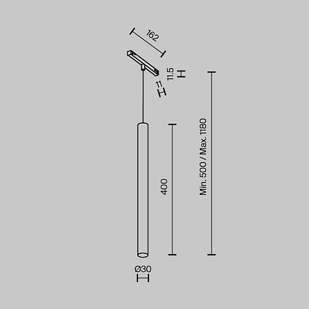 Трековый светильник Technical TR245-4-7WTW-DD2-B - фото