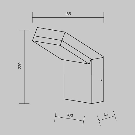 Настенный светильник (бра) Outdoor Paso O595WL-L12B3K - фото