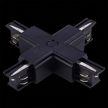 Х-образный токоподвод для трехфазного шинопровода ST-Luce Черный ST030.409.17 - фото