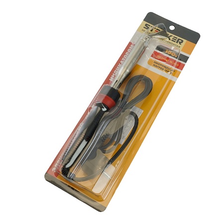 Паяльник с индикатором  150W, нихромовый нагреватель, долговечное жало, 230В, STEKKER  PLE301-150 - фото