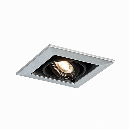 Св-к встр. Черный GU10 1*50W L126xW126xH70 220V Без ламп ST250.148.01 - фото