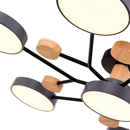 Светильник потолочный Серый/Серый LED 7*12W 3000K/4500K/6000K SLE6006-702-07 - фото