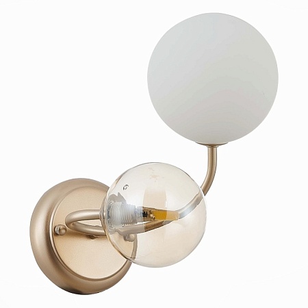 Светильник настенный Золотистый/Белый, Янтарный G9 LED 2*5W SLE220921-02 - фото