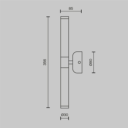 Настенный светильник (бра) Maytoni Axis MOD106WL-L10G3K - фото