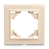 Рамка 1-местная STEKKER, PFR00-9001-02, серия Эрна, слоновая кость