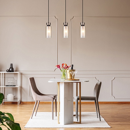 Подвесной акцентный светильник Eurosvet 50115/3 черный - фото