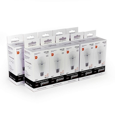 Светодиодная лампа Gauss A67 25W 2000Lm 3000K E27 73215 - фото