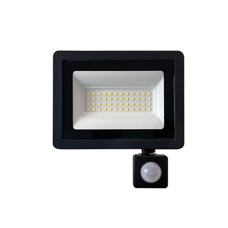 Светодиодный прожектор SAFFIT с выносным датчиком SFL80-50 IP65 50W 6400K черный - фото