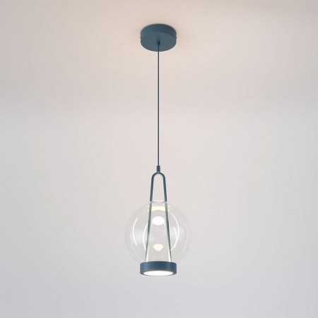 Подвесной светильник Eurosvet 50267/1 LED синий - фото