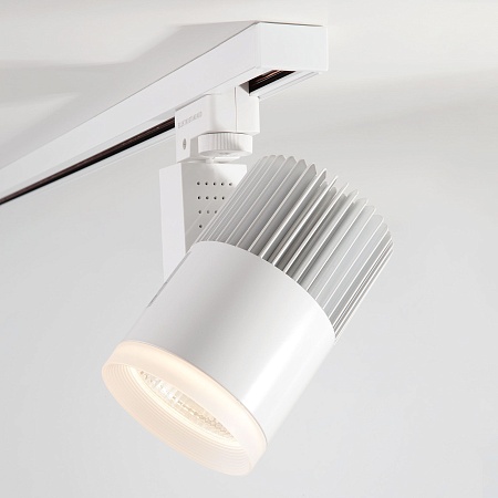 Трековый светодиодный светильник для однофазного шинопровода Accord белый 30W 3300K (1 шт.) LTB20 - фото