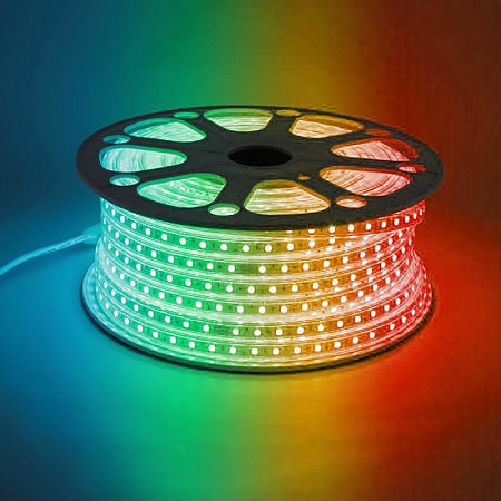 Cветодиодная LED лента Feron LS706, 60SMD(5050)/м 11Вт/м  50м 220V RGB IP65 - фото