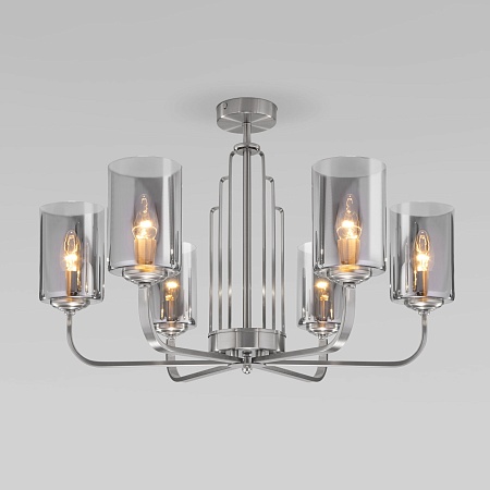 Потолочный светильник Eurosvet 60138/6 сатин-никель - фото