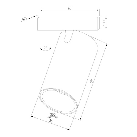 Трековый светильник 5W 3000K Mini Magnetic 85158/01 Elektrostandard - фото