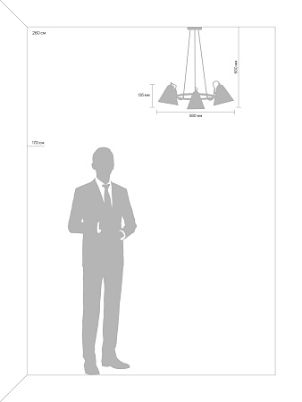 Подвесной светильник Freya FR8001PL-03WG - фото