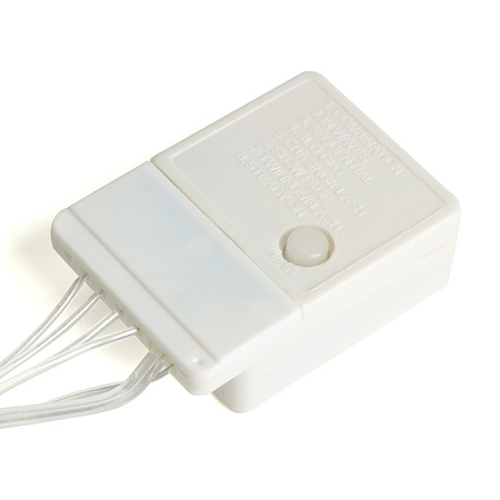 Светодиодная гирлянда Feron CL25 занавес Звездочки 2*1м  + 3м мультиколор с контроллером, статичная, c питанием от сети 230V, прозрачный шнур - фото