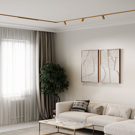 Brass Line Трековый светильник 12W 3000K латунь 85526/01 Elektrostandard - фото