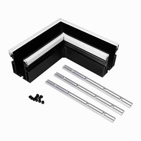 Угол-соединитель для профиля SKYLINE 48 с демпф. системой ST-Luce Черный ST003.479.01 - фото