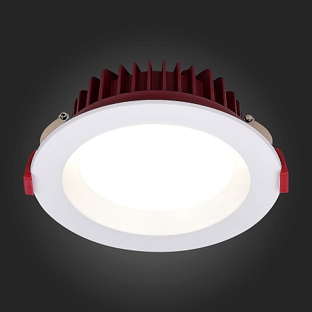 Св-к встр. Белый LED 1*24W 4000K 1 920Lm Ra80 100° IP44 D165xH54 100-240VV ST752.548.24 - фото