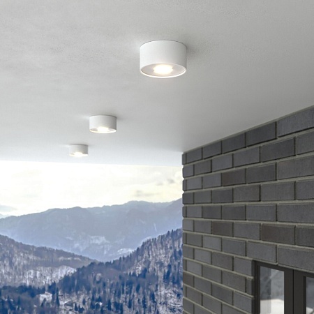 Уличный потолочный светильник Light LED 2135 IP65 35141/H белый Elektrostandard - фото