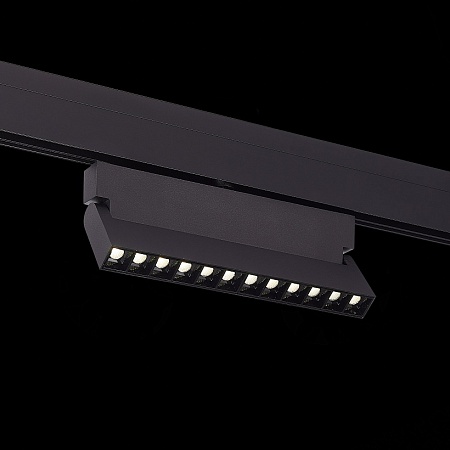 Магнитный трековый светильник Черный LED 1*12W 4000K 1 009Lm Ra>90 36° IP20 L219xW22xH1 ST362.446.12 - фото