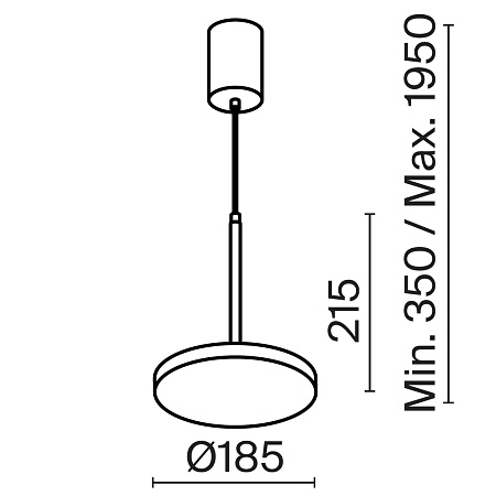 Подвесной светильник Technical Plato P076PL-L12W3K-W - фото