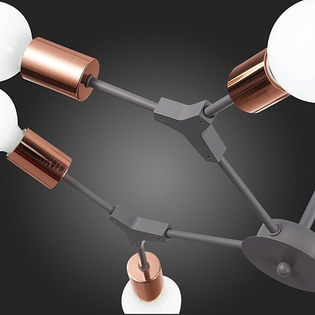 Светильник потолочный Серый, Розовое золото E27 8*60W SLE106403-08 - фото