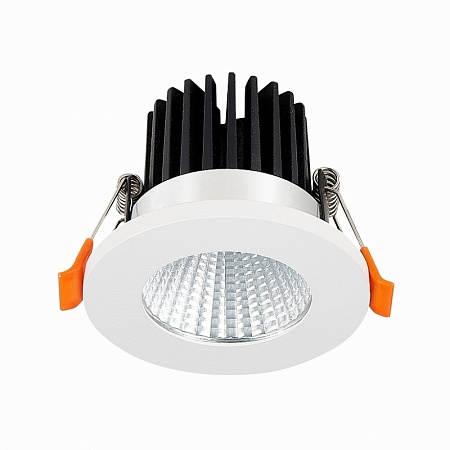 Св-к встр. Белый LED 1*10W 3000K 900Lm Ra>90 38° IP20 D80xH60 170-240V ST704.538.10 - фото