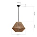 Светильник подвесной бежевый/черный E27 1*40W SLE6025-603-01 - фото
