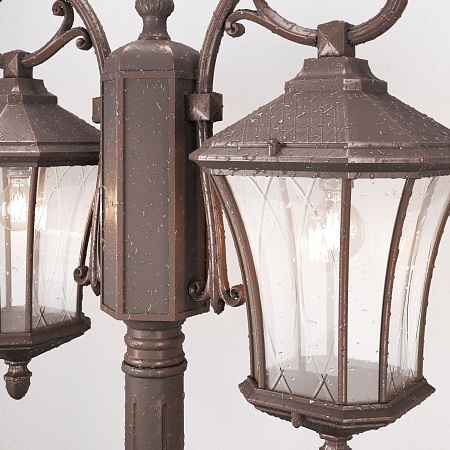 Уличный светильник на столбе Virgo F/2 капучино IP44 GLXT-1450F/2 капучино Elektrostandard - фото